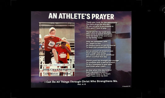 Athlete's Prayer Template